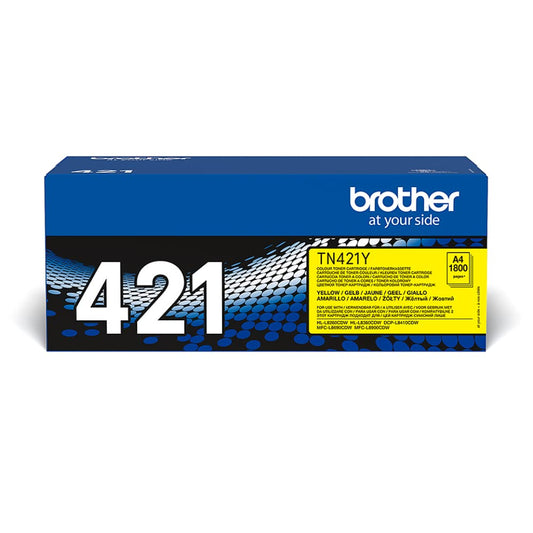 Brother Original Tonerkassette TN-421Y gelb (für Brother HL-L8260CDW, HL-L8360CDW, DCP-L8410CDW, MFC-L8690CDW, MFC-L8900CDW)