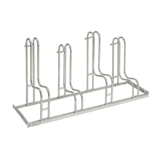 kaiserkraft | Fahrradständer | feuerverzinkt | Radeinstellung einseitig | 4 Stellplätze
