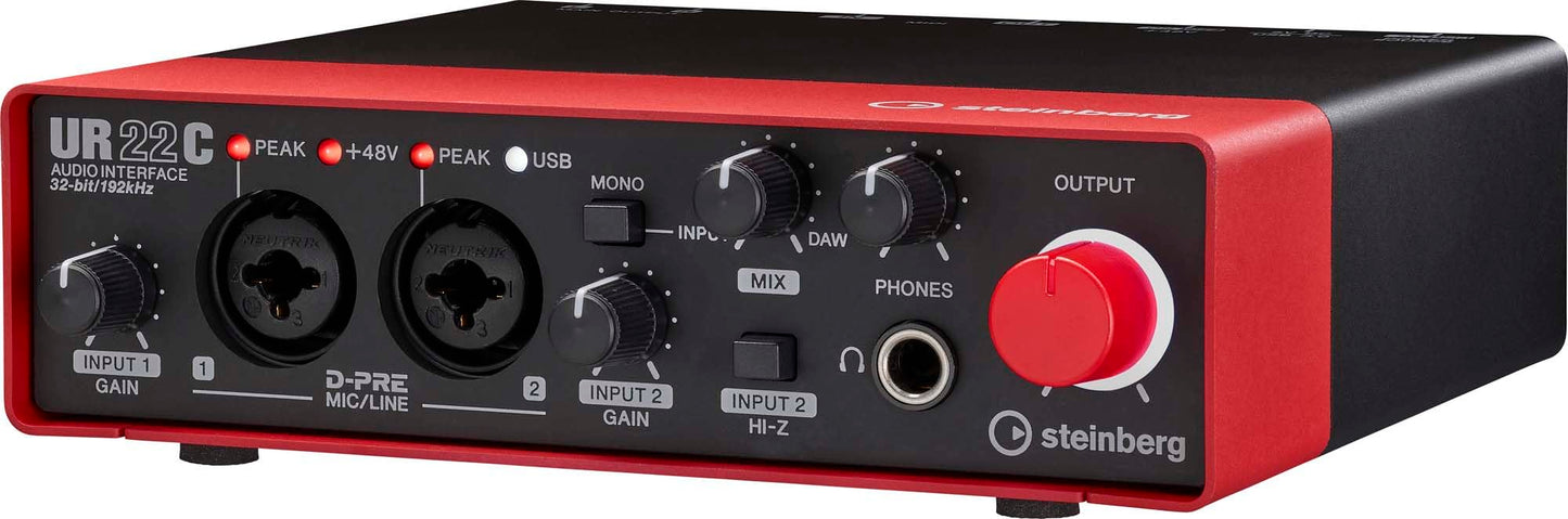 Steinberg UR22C USB 3.0 Audio-Interface, inklusive Cubase AI, Cubasis LE und Steinberg Plus Software-Paket RED