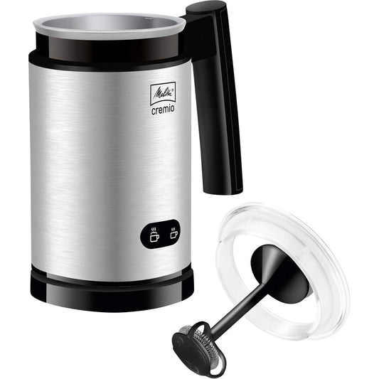 Melitta, Milchschäumer, Für kalte und warme Milch, Antihaftbeschichteter Behälter, CREMIO, Edelstahl, 1014-03, 215638