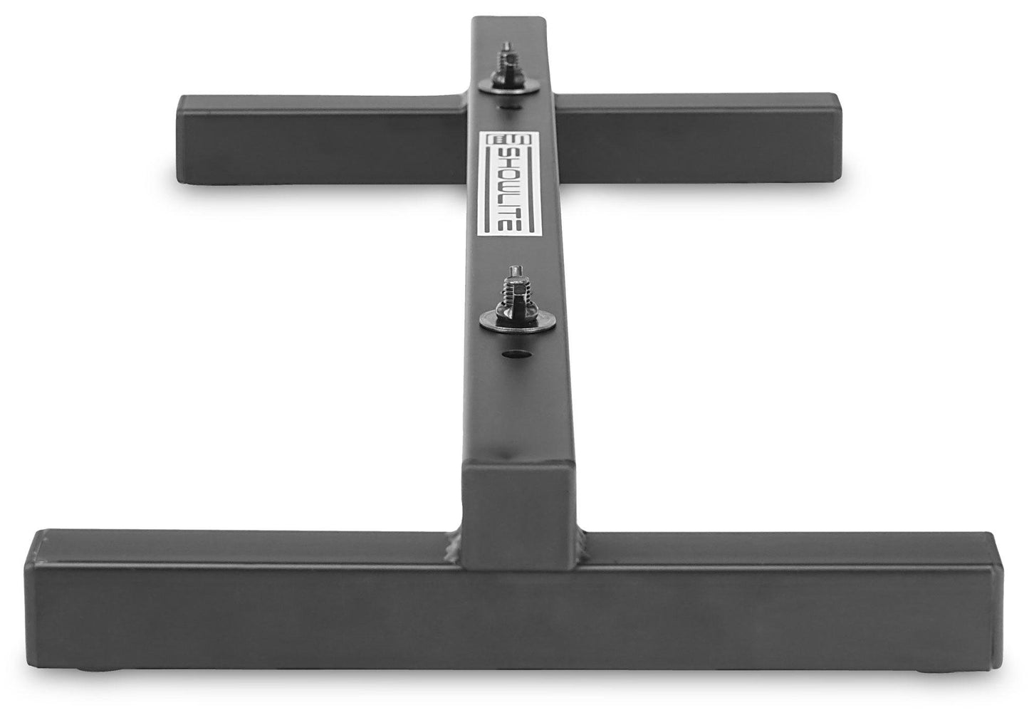 2er Set Showlite FLS-20 PAR Licht Bodenstative (2-fach Bodenstative zum Aufstellen von zwei Scheinwerfern, Grundfläche 55,5 x 25,5 cm, 6 cm hoch, stabile Konstruktion, ineinander stapelbar) Schwarz