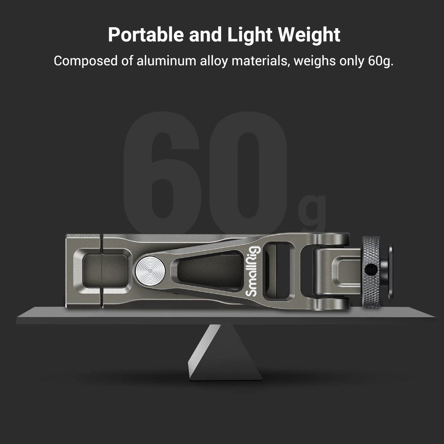 SMALLRIG Handyhalterung Universal Telefonkamera Halterung with Cold Shoes and 1/4" Threaded Hole 360° Rotation Phone Camera Mount für Filmemachen, Vlogging -3559