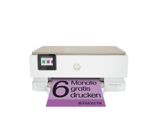 HP Envy Inspire 7220e Multifunktionsdrucker, Tintenstrahldrucker, 6 Monate gratis drucken mit HP Instant Ink inklusive, HP+, Drucken, Scannen, Kopieren, Fotodruck, DIN A4, WLAN, Airprint