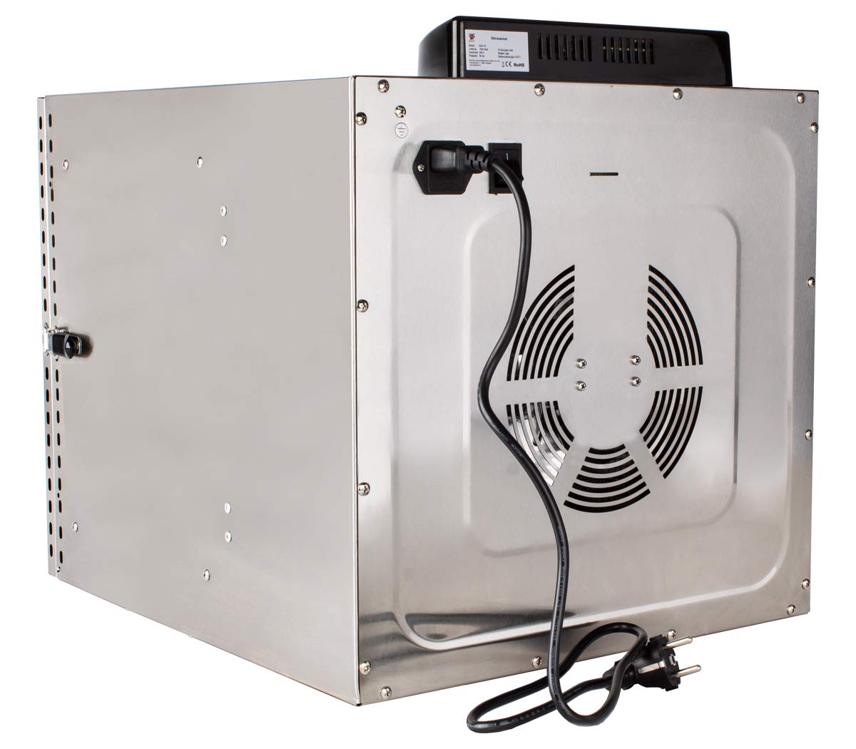 Titel: Beeketal BDA-15 Edelstahl-Dörrautomat, Profi Gastro-Modell mit 10 Etagen, 24h-Timer und 30-90°C Temperaturregelung, inkl. 10 Roste