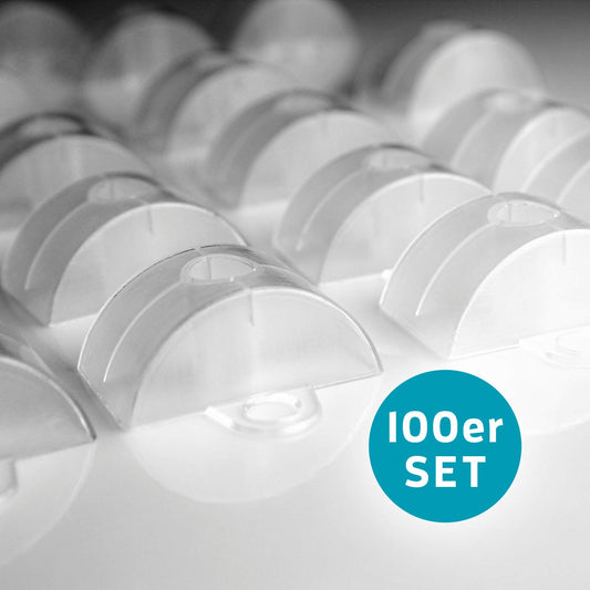 KAISER plastic® Abstandhalter und Schrauben 100 Stk. Set | Befestigungsset für Sinusplatten 76/18 | Made in Germany | für alle Arten von Wellplatten