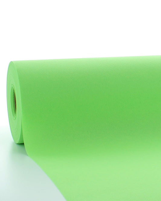 Sovie HORECA Linclass Airlaid Tischdeckenrolle Apfelgrün - Tischdecke 120cm x 25m - Einfarbige Papiertischdecke Rolle - Ideal für Party & Hochzeit