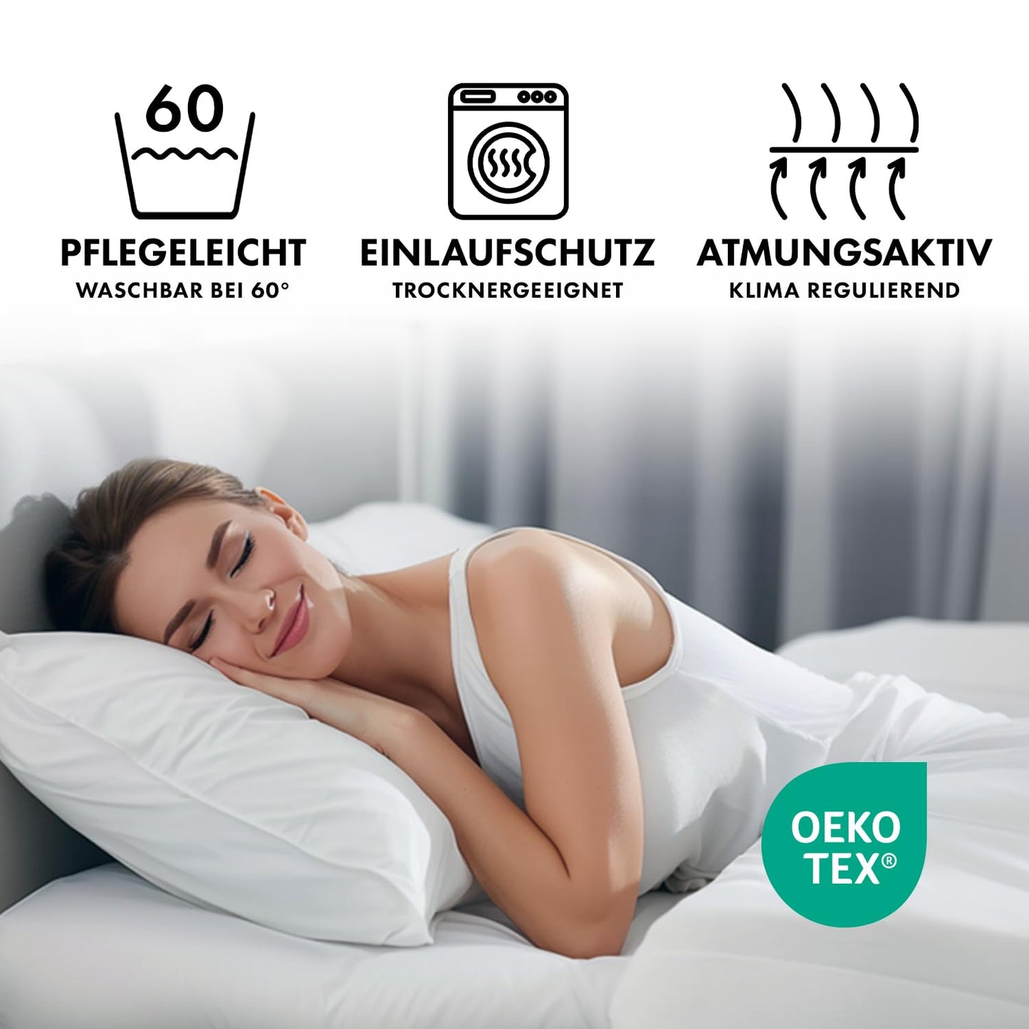 Jacobson Jersey Spannbettlaken Spannbetttuch Baumwolle Bettlaken (120x200-130x200 cm, Weiss)
