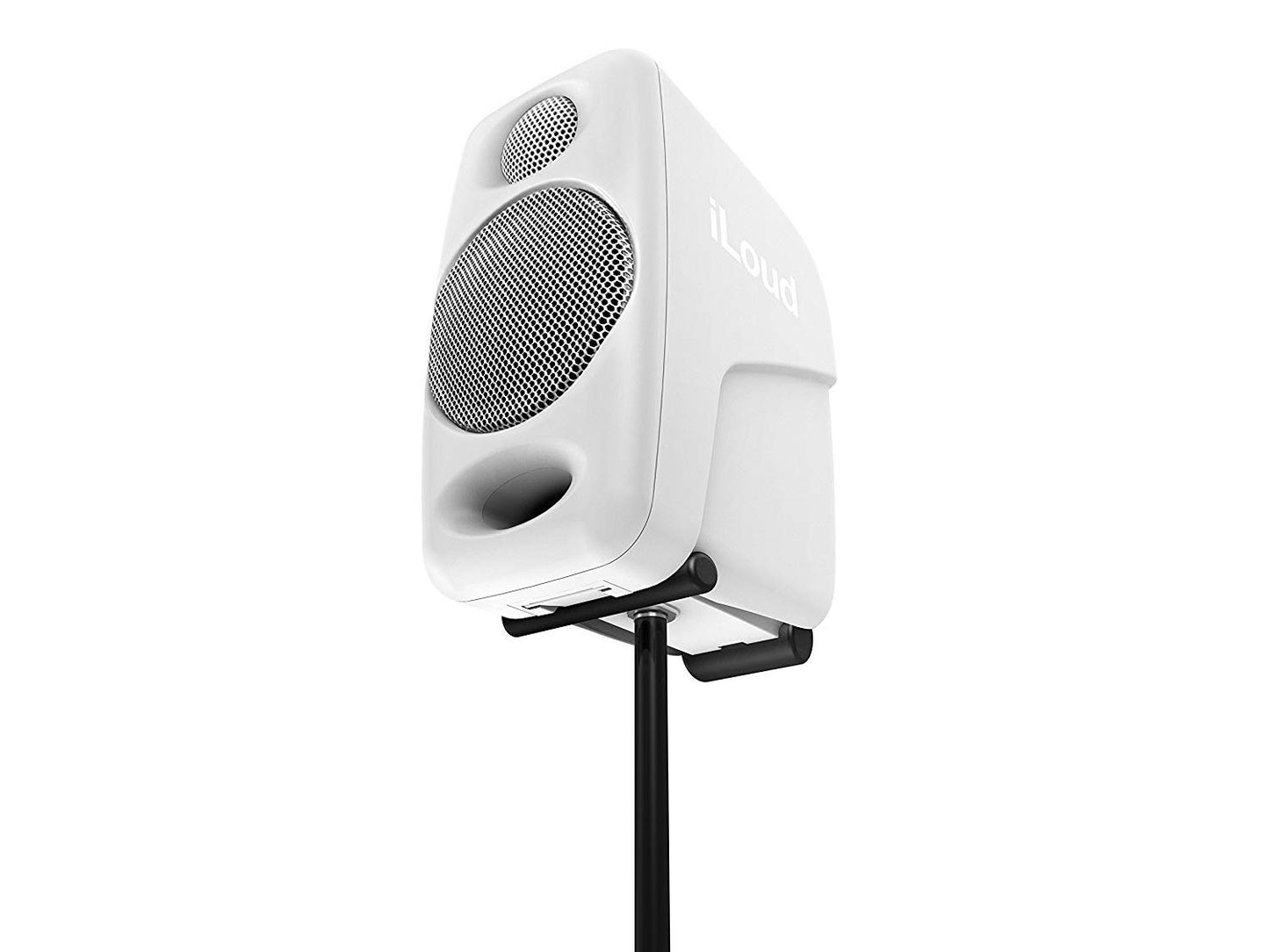 iLoud Micro Monitor White Special Edition - kleinste Studio-Referenz-Monitorpaar weltweit, 4 Class-D-Endstufen, 50 Watt (RMS) bi-amped, Bassreflex, weiß