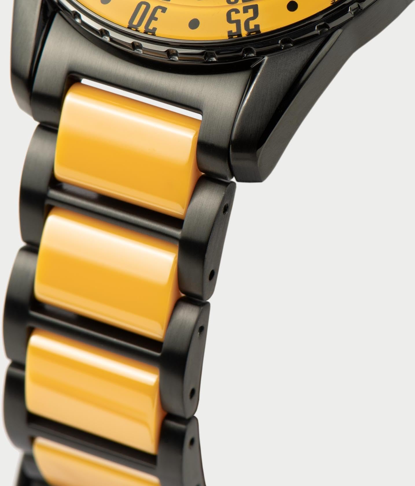JACQUES LEMANS Damenuhr Liverpool Massiv Edelstahl/High-Tech-Ceramic massiv Edelstahl ip-Black 42-12I