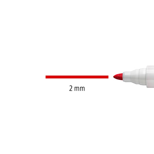 STAEDTLER Whiteboard Marker Lumocolor, trocken und rückstandsfrei abwischbar von Whiteboards, Rundspitze, ca. 2 mm Linienbreite, hohe Qualität, Set mit 6 Farben, 351 WP6