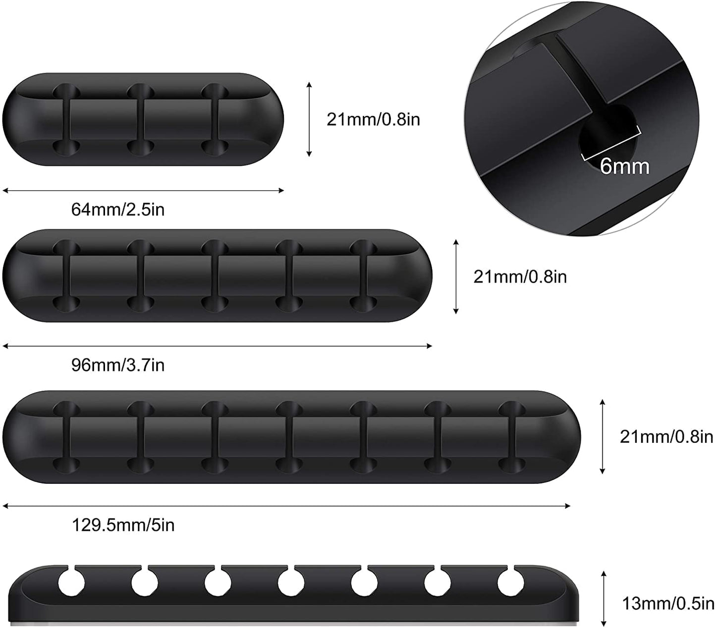 SOULWIT® Kabelhalter Kabelclips, [3 Stück] kabelmanagement Selbstklebend Kabel Organizer Vielzwecke Kabelführung Set für Schreibtisch Computer PC, USB Ladekabel, ZuhauseBüro