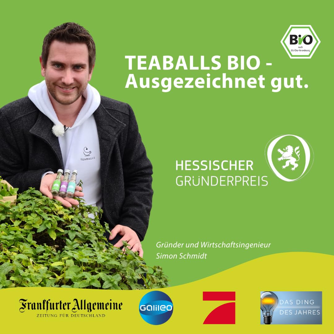 TEABALLS Set Relax mit Rooibos, Ceylon, Guten Abend 3er Pack für 225 Tassen