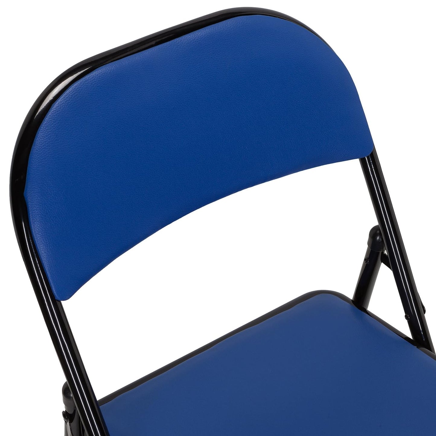 hjh OFFICE TUDELA Klappstuhl Blau – Gepolstert, Kunstleder, bis 130 kg