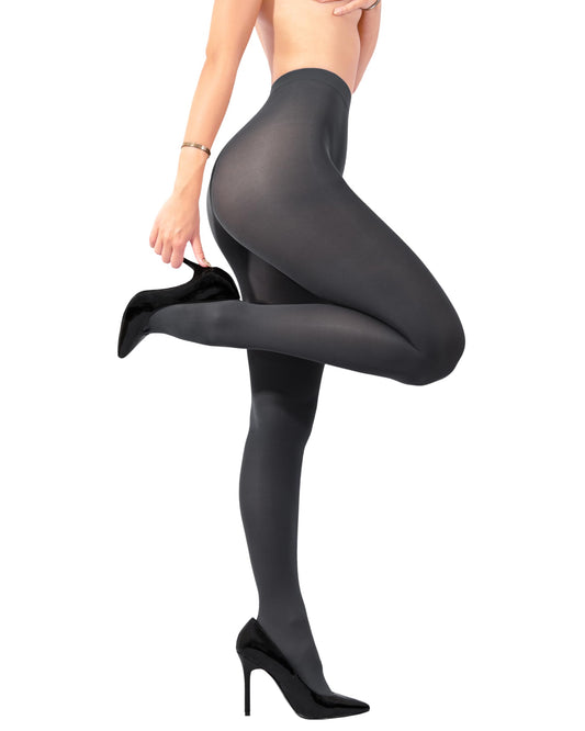 sofsy Garantiert hautfreundlich Strumpfhose Grau 40 Denier | Hergestellt in Italien – 100% Oeko-Tex zertifiziert | Grau - Large