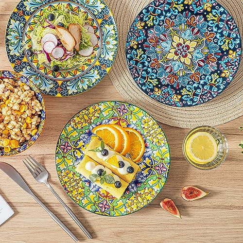 vancasso Salatteller 6er Set, SIMI Dessertteller aus Porzellan, geeignet für Mikrowellen und Spülmaschinen