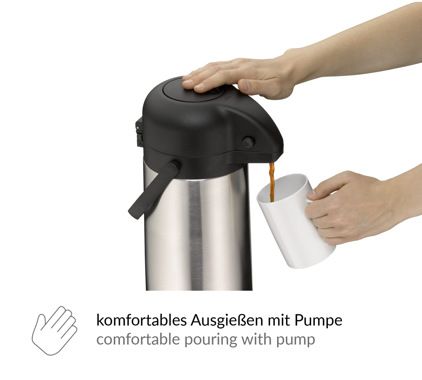 alfi 0837205250 Pumpkanne TT Edelstahl mattiert 2,5 l