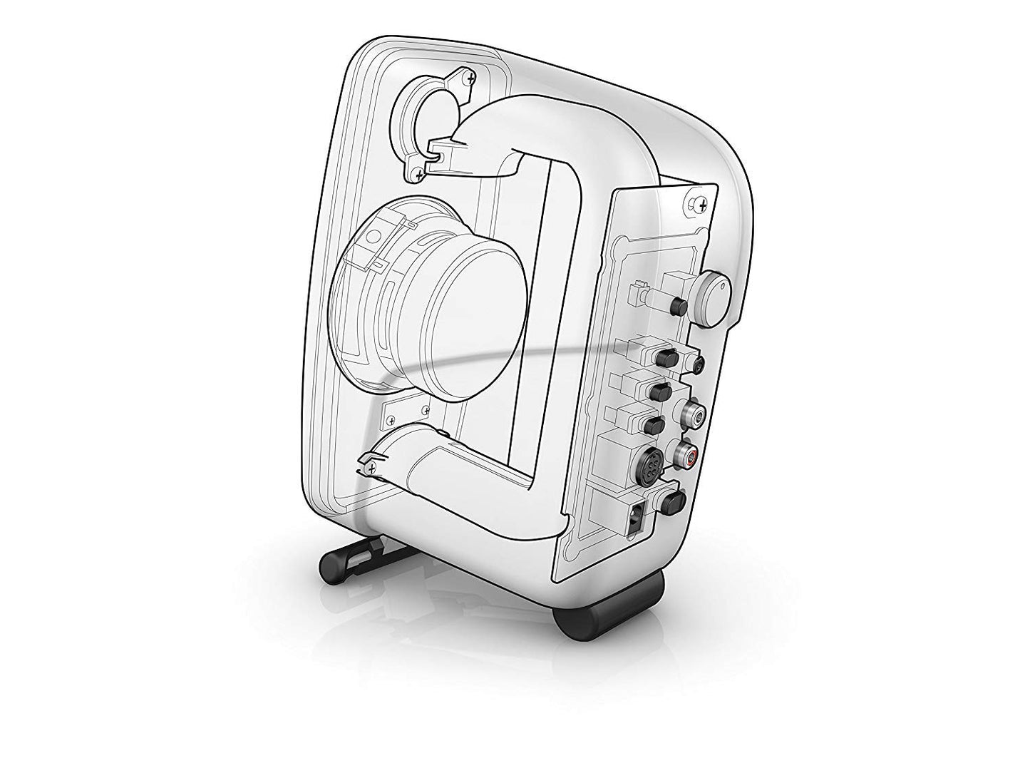 iLoud Micro Monitor White Special Edition - kleinste Studio-Referenz-Monitorpaar weltweit, 4 Class-D-Endstufen, 50 Watt (RMS) bi-amped, Bassreflex, weiß
