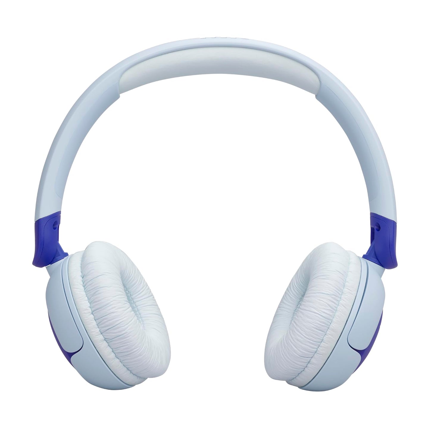 JBL Junior 320 BT, Kabellose On-Ear Bluetooth-Kopfhörer mit eingebautem Mikrofon für Kinder, 50 h Wiedergabe, JBL Safe Sound, geringer Lautstärke, einfacher Bedienung und Sticker-Set, Blau