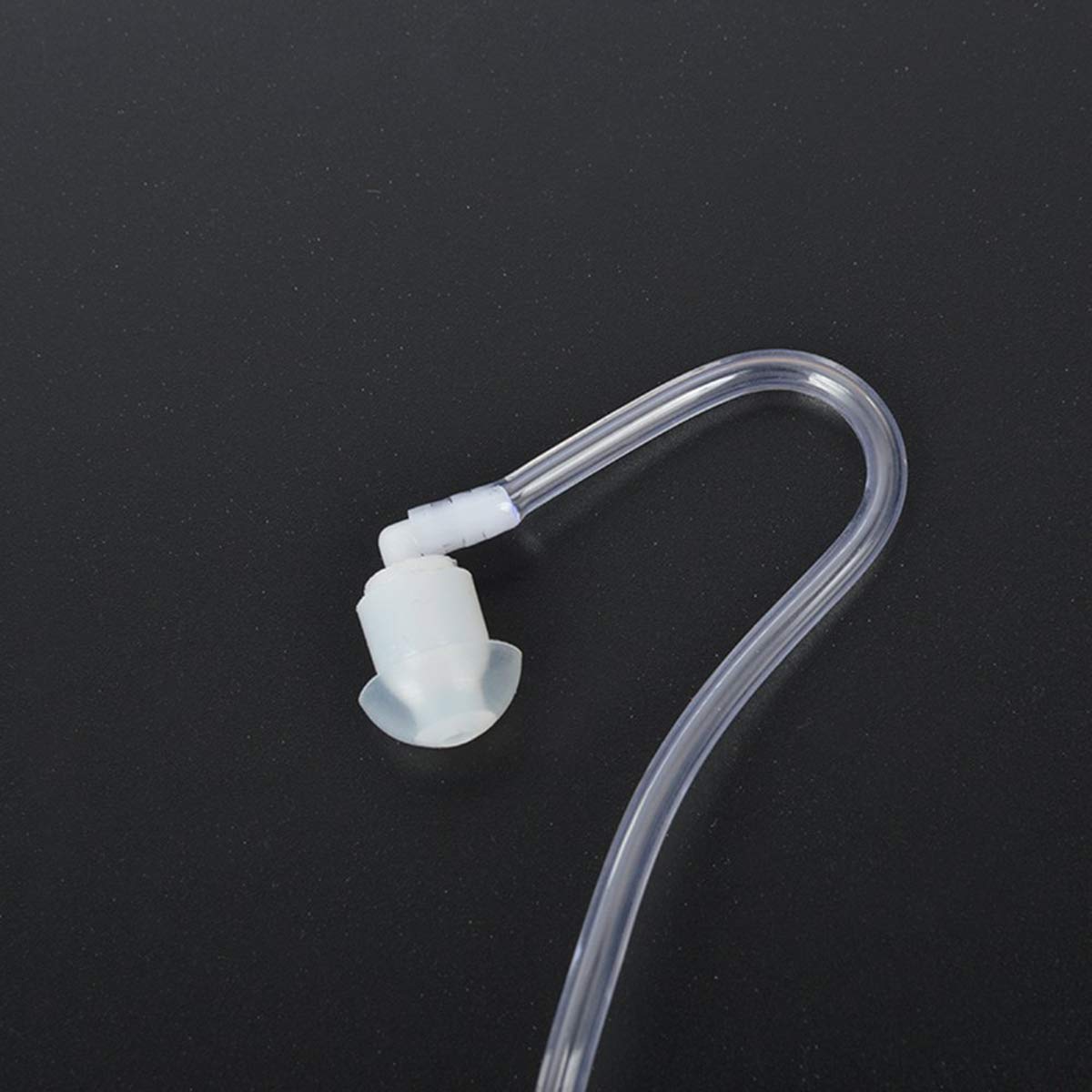 HYS Ohrhörer Schallschlauch 3,5 mm transparent inkl. Halteclip höre nur zu In-Ear Kopfhörer Security Headset für Funkgerät