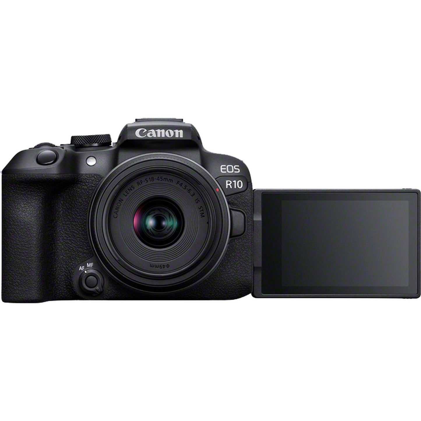 Canon EOS R10 Kamera spiegellose Camera + RF-S 18-150mm F4.5-6.3 is STM Objektiv (Hybridkamera, DSLR Upgrade, 15 B/s, 4K Videos, Dual Pixel CMOS AF II Fokussystem, WLAN) schwarz