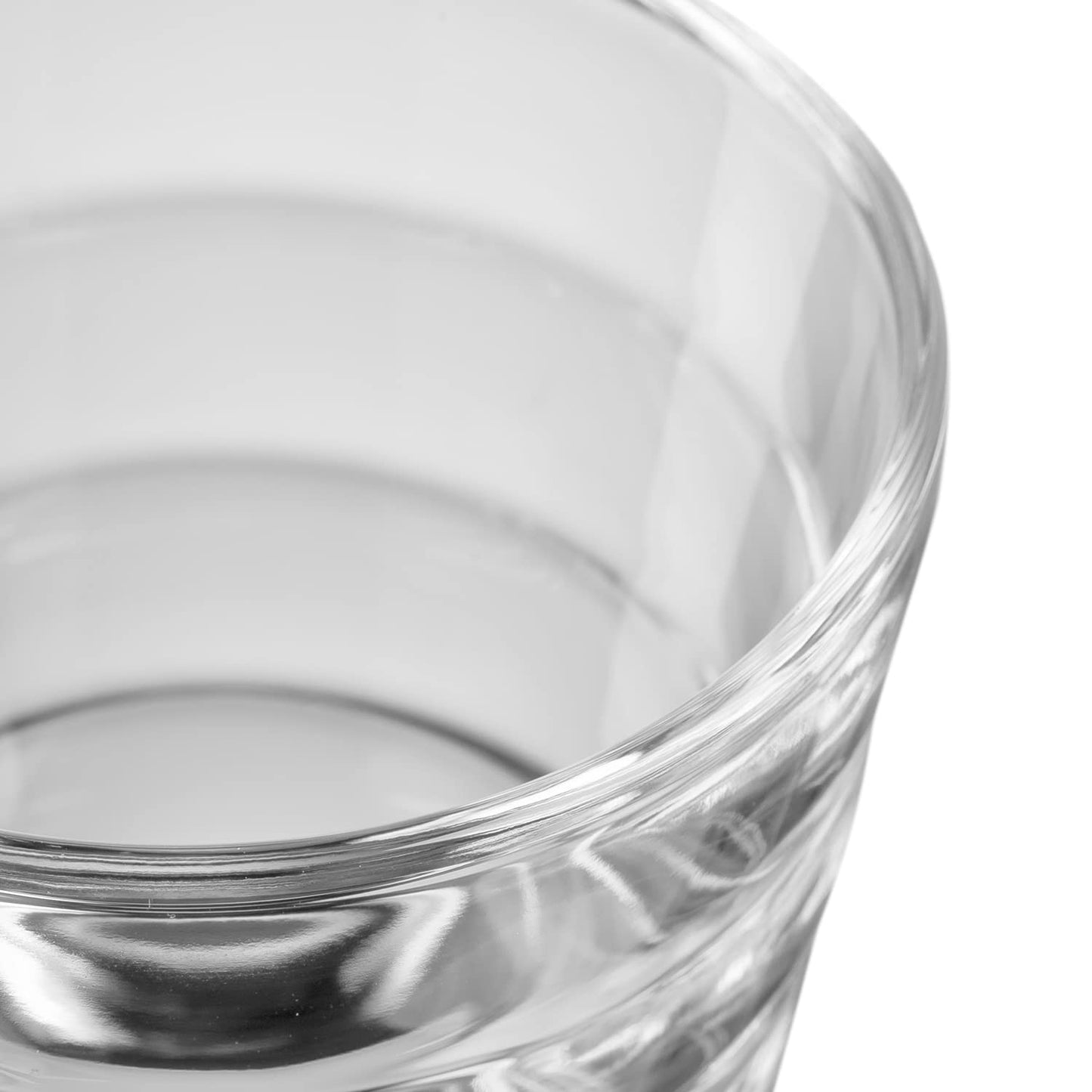 LEONARDO HOME Onda Wasser-Gläser, 12 Stück (1er Pack), spülmaschinengeeignete Saft-Gläser, Trink-Becher aus Glas mit Muster, 12 teilig, 210 ml, 300 ml, Klar, 011019
