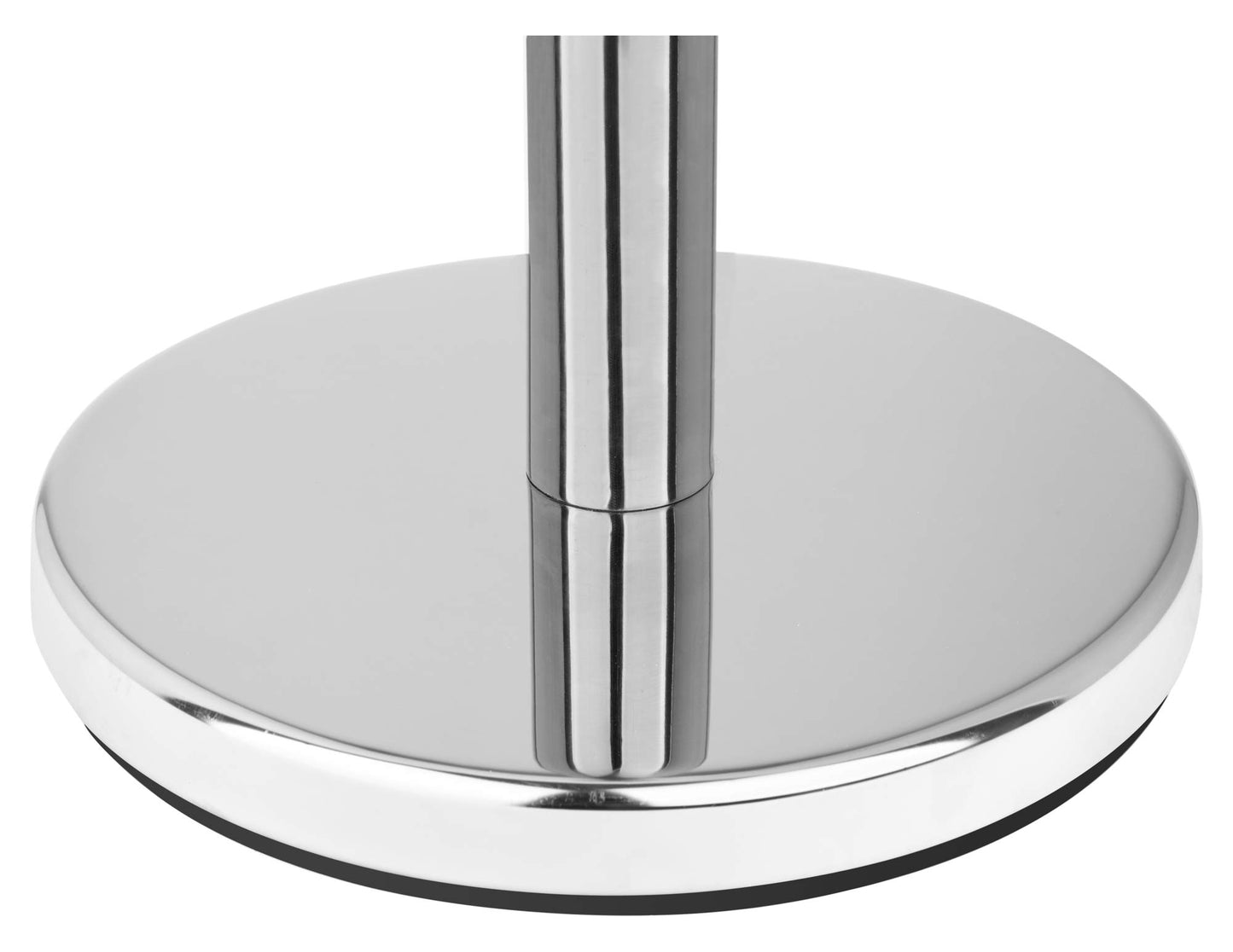 Stagecaptain PLS-150 Deluxe 3.2-150S Absperrständer Personenleitsystem - 3 Edelstahl-Stative und 2 rote Seile mit 1,5m Länge - Für Konzerte, Ausstellungen, Hotels, Kinos u.v.m. - silber