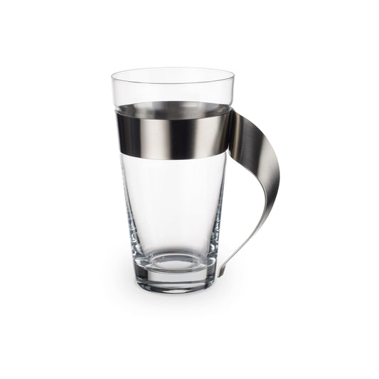 Villeroy & Boch – Newwave Ausgefallenes Latte Macchiato Glas 500 Ml, Spülmaschinenfest, Teeglas, Tasse, Becher, Heißgetränkebecher Groß Für Latte Macchiato, Cappuccino, Kaffee Und Glühwein, Edelstahl