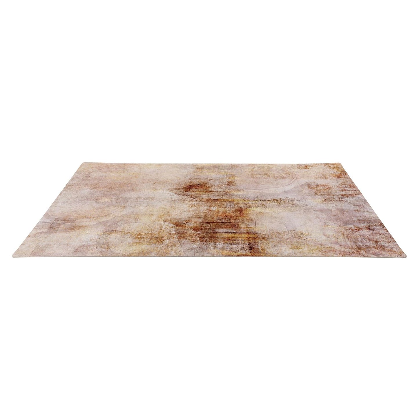 murando - Vinyl Teppich 90x60 cm - PVC Küchenteppich für Wohnzimmer Schlafzimmer Outdoor Läufer Küche Vinylteppich Dünn rutschfest Balkonteppich Design Abstrakt Beton Effekt Beige f-A-0911-bi-a
