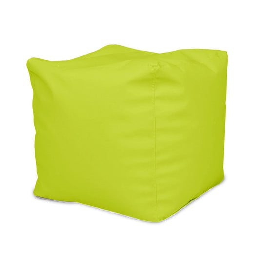 Ecopuf Cube | Pouf Sitzhocker 50x50x50cm Gefüllt mit Polystyrol (PS) Füllung | Sitzsack Hocker Bodenkissen for Indoor Use | Fußhocker in Stylish Design