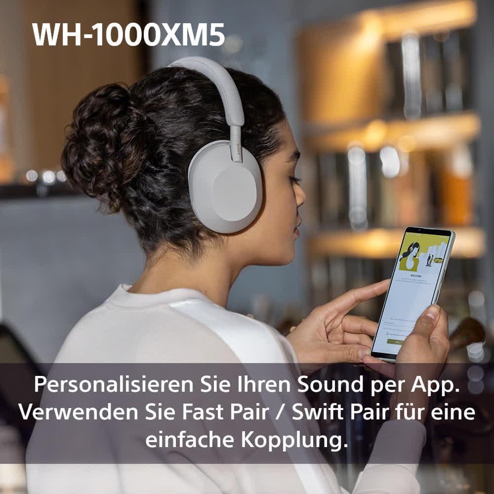 Sony WH-1000XM5 Wireless Noise Cancelling Headphones (30h Battery, Touch Sensor, Quick Charge Function, Optimised for Amazon Alexa, Headset with Microphone) Midnight Blue, Blau