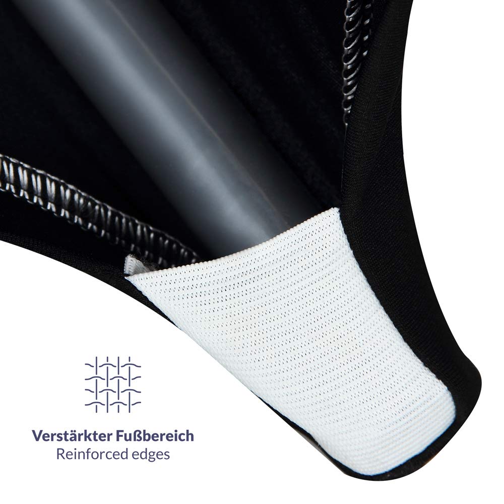 Deuba® Stehtisch Hussen 60-65cm Schwarz Rund Verstärkter Fußbereich Waschbar Ø 60-65/70-75/80-85 cm Viele Farben Stehtischhusse Stretch Überzug Party