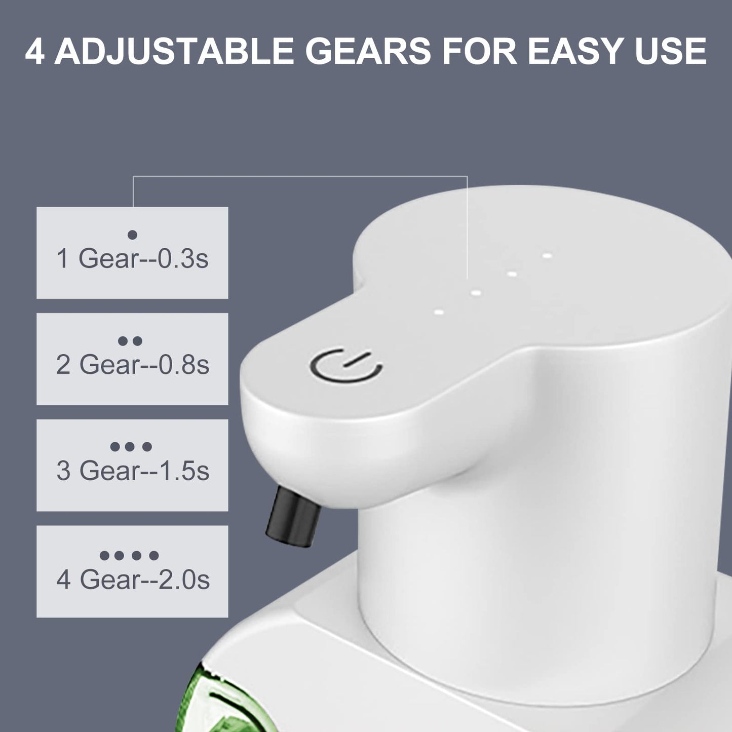 Cuteefun Automatisch Flüssig Seifenspender, 430ml Elektrischer Seifenspender mit Sensor, 4-Stufig Einstellbares Flüssigkeitsvolumen, Wiederaufladbarer Seifenspender Wandmontage Für Bad, Küche