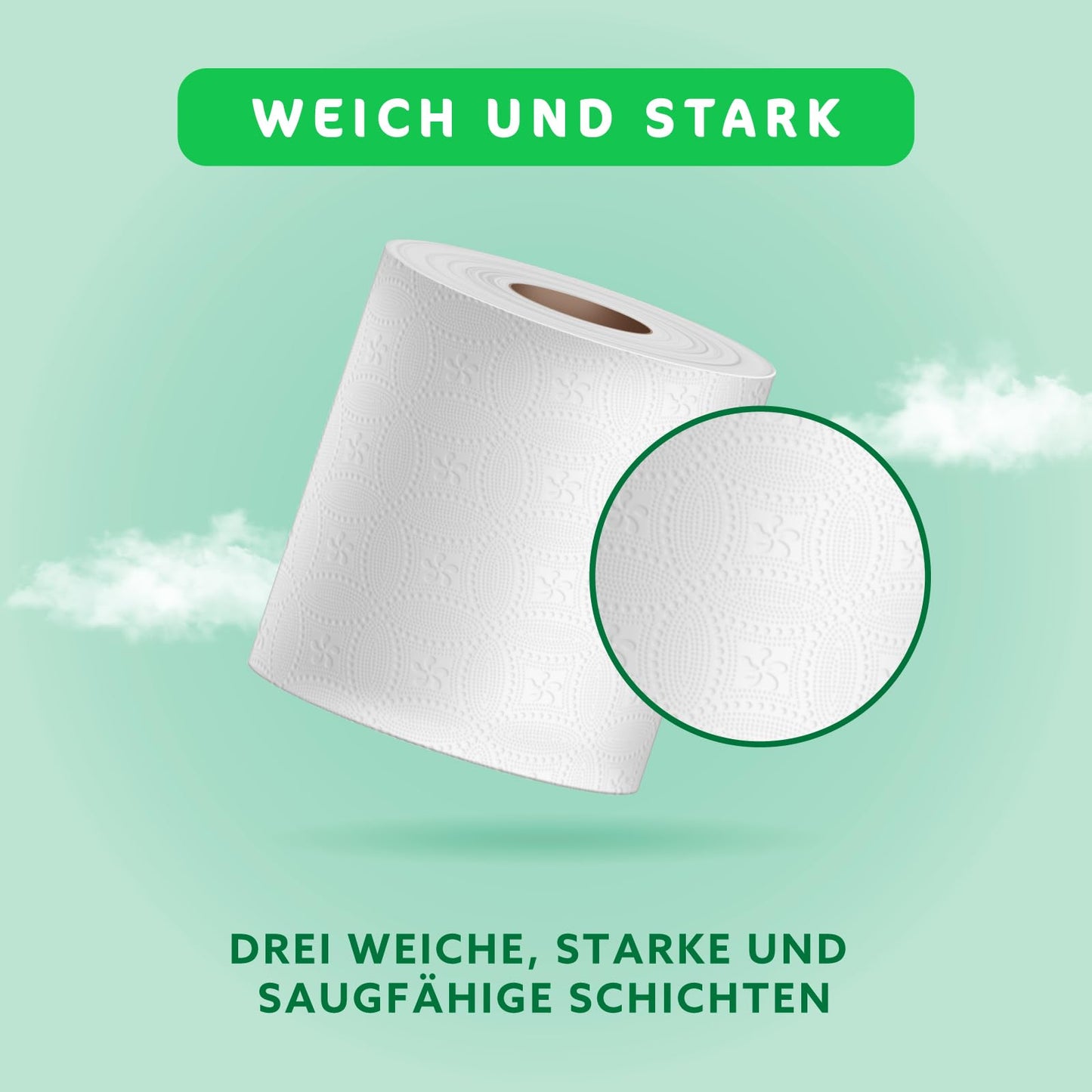 by Amazon Toilettenpapier, 3-lagig 100 % Recycelt, Weich und Stabil, 48 Rollen (8 Rollen, 6-er Pack), 200 Blätter pro Rolle, FSC-Zertifiziert