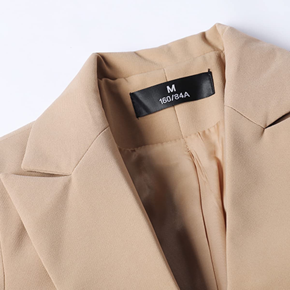YYNUDA Hosenanzug Damen Business Outfit Slim Fit Blazer Elegant mit Anzughose/Rock für Frühling Sommer,Beige+Hosen,XL