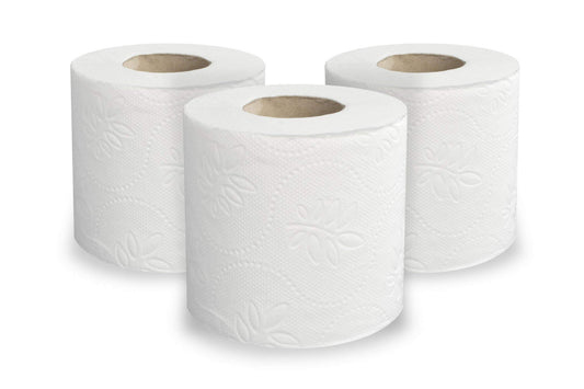 Hypafol Toilettenpapier motivgeprägt, 3-lagig | Vorteilspack mit 192 Rollen Klopapier | extra weich und reißfest | Vorratspack, 24 x 8 Rollen | aus hochwertigem super weißem Zellstoff