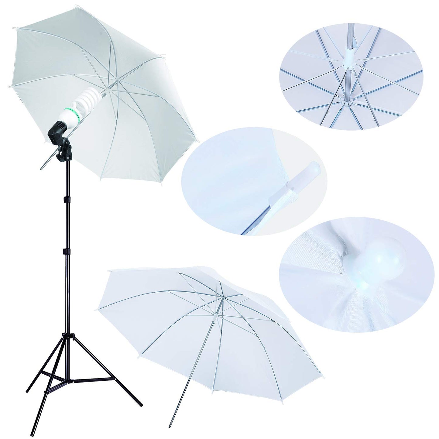 HAKUTATZ® Profi Fotostudio Set Studioleuchte Studiosets Hintergrundsystem Lampenstativ Softbox Fotografie mit Schutztasche Greenscreen Set