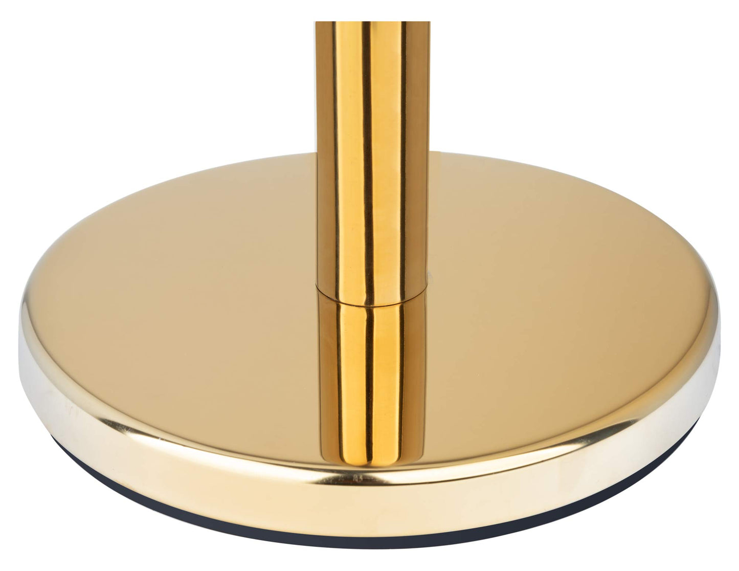 Stagecaptain PLS-150 Deluxe 4.2-150G Absperrständer Personenleitsystem - 4 Edelstahl-Stative und 2 rote Seile mit 1,5m Länge - Für Konzerte, Ausstellungen, Hotels, Kinos u.v.m. - gold