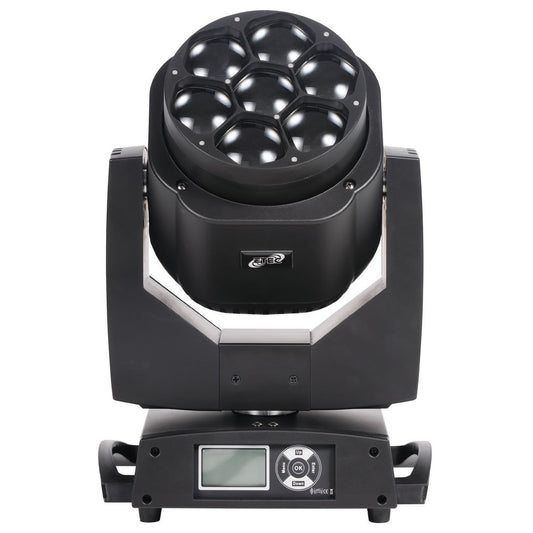 ETEC Professional LED Mini Eye 7 Moving Head 7x15 Watt mit Zoomfunktion Rotation Beam Veranstaltung Bühnenbeleuchtung Licht Party Disco Show DJ Effekt