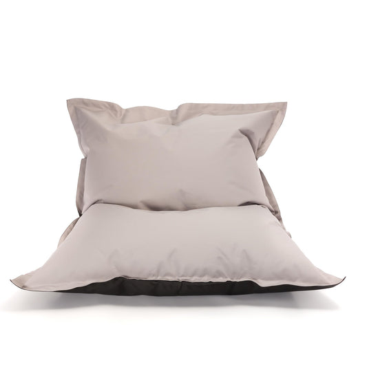 Ecopuf Sitzsack aus Polyester, wasserdicht, Größe L, Sitzsack für den Außenbereich, Füllung aus Polystyrolperlen, 170 x 135 cm