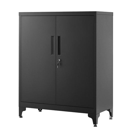 SONGMICS Aktenschrank, Mehrzweckschrank, Büroschrank mit 2 Türen