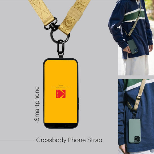 KODAK Multi-Purpose Camera Strap Mehrzweck-Kameragurt (Schwarz) -Schnellverschluß,Einstellbar,Leichte,Langlebige Metall Drehgelenke,Nacken-Schultergurt für Spiegelreflexkamera,Kompaktkamera,Smartphone