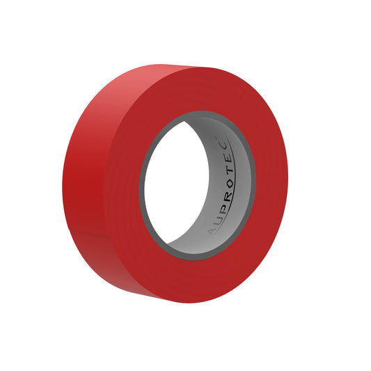 AUPROTEC 10x Isolierband rot 15mm x 10m VDE Isoband PVC Elektriker Klebeband DIN EN 60454-3-1