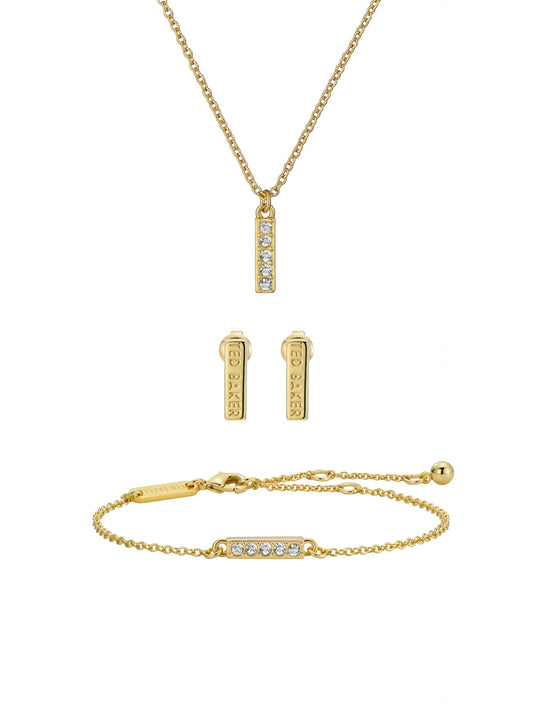 Ted Baker London Minni Mini Sparkle Bar Geschenkset für Frauen, Standard, Messing, Kristall