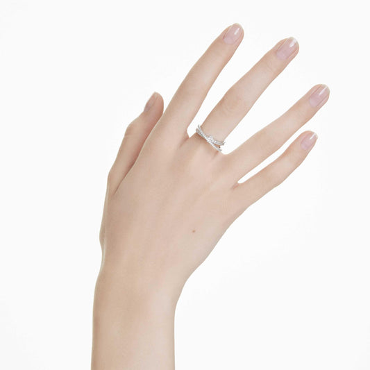 Swarovski, Hyperbola Ring, Rhodiniert, 55