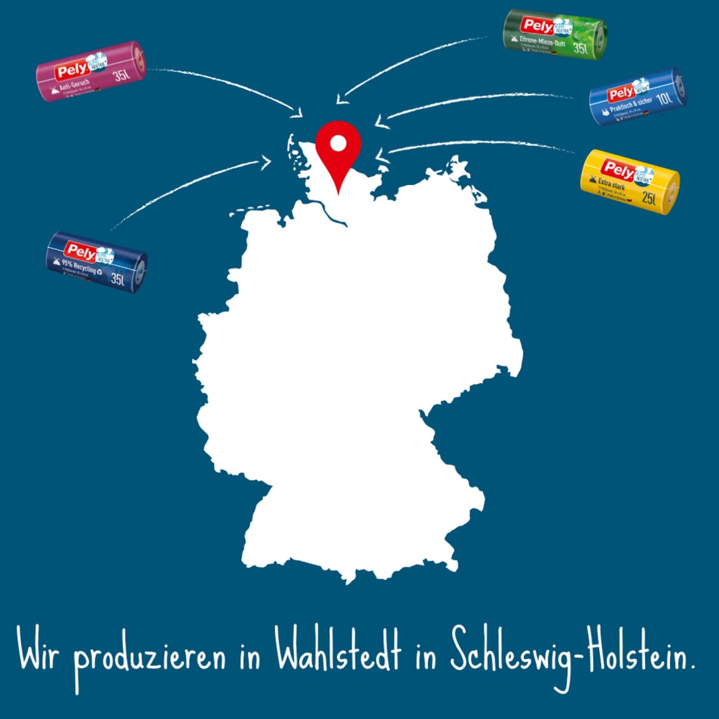 Pely Profi Müllsäcke 60 Liter, Vorteilspack 13 x 15 Stück, Vorteilspack, die sichere Entsorgung für Garten und Bauabfällen