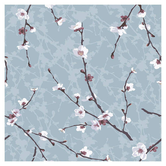 murando - Tapete selbstklebend 10m Wandtattoo dekorative Möbelfolie Dekorfolie Fotofolie Panel Wandaufkleber Wandposter Wandsticker - Blumen Pflanzenmotiv b-B-0391-j-a