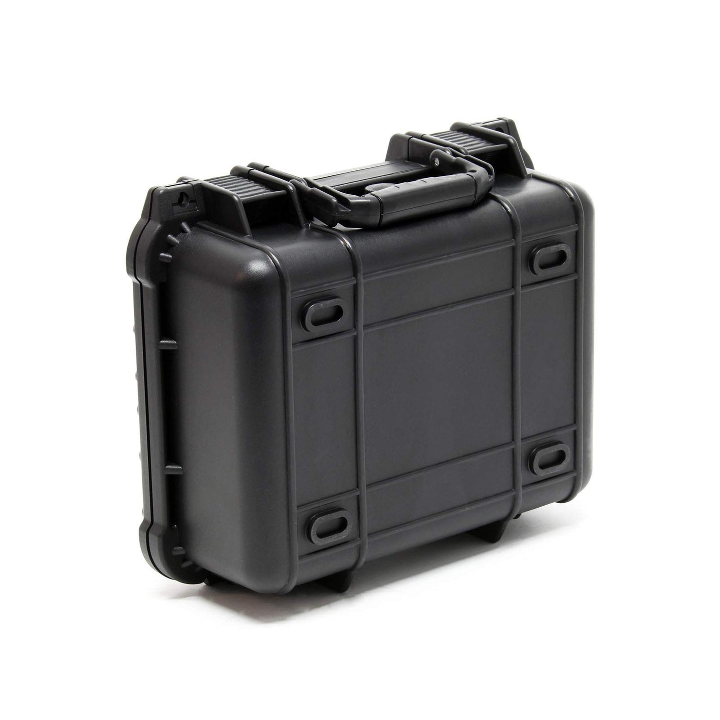 Wiltec Universalkoffer 35x29,5x15 cm schwarz, Schutzkoffer wasserdicht mit Druckausgleichsventil & anpassbaren Schaumstoffmatten