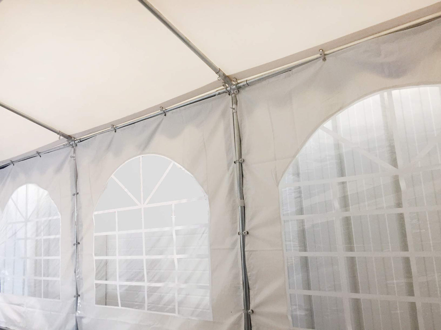 AMBISPHERE Partyzelt Classic Plus - Partyzelt wasserdicht -Pavillon 550g/m² PVC Plane 750 N - Partyzelt - Festzelt - Bierzelt Wasserdicht, UV-Resistent & Feuerhemmend in mit 5 Jahren Garantie