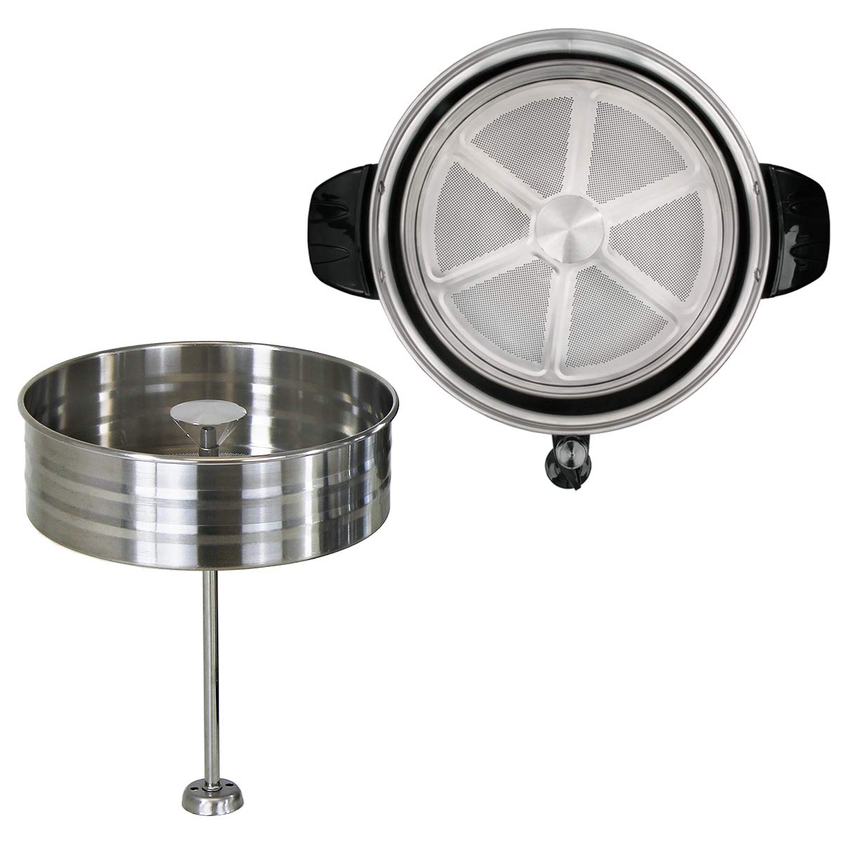 Beeketal 'BGK6' Gastro Rundfilter Kaffeemaschine 6 Liter, Edelstahl Filterkaffeemaschine doppelwandig mit 2 Heizsystemen (Brühen/Warmhalten), Füllstandsanzeiger und rosftreiem Permanent-Filter