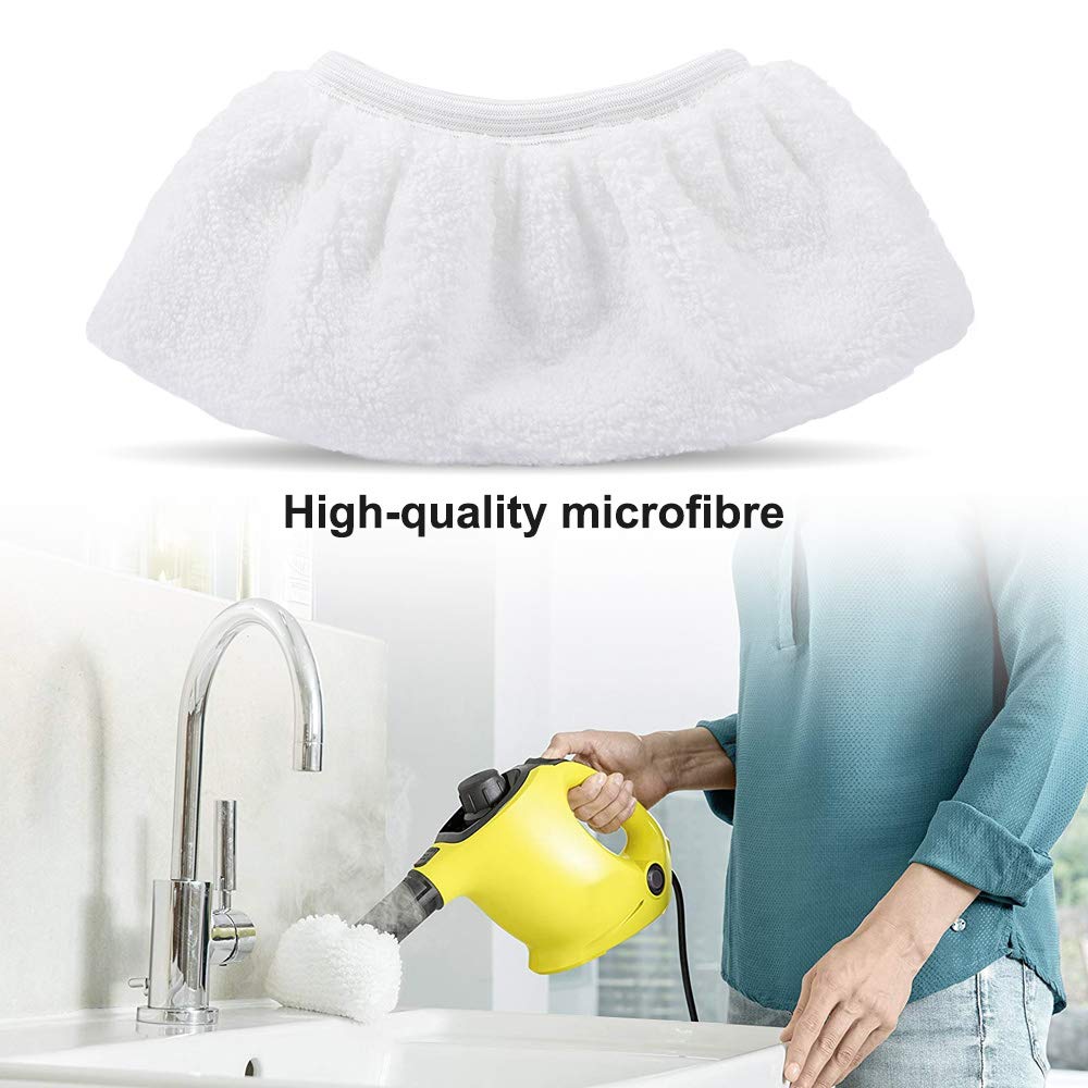 KEEPOW Mikrofasertuch Set kompatibel mit Kärcher EasyFix SC 2, SC 3, SC 4, SC 5 Dampfreiniger (3x Bodendüse + 3x Handdüsen)
